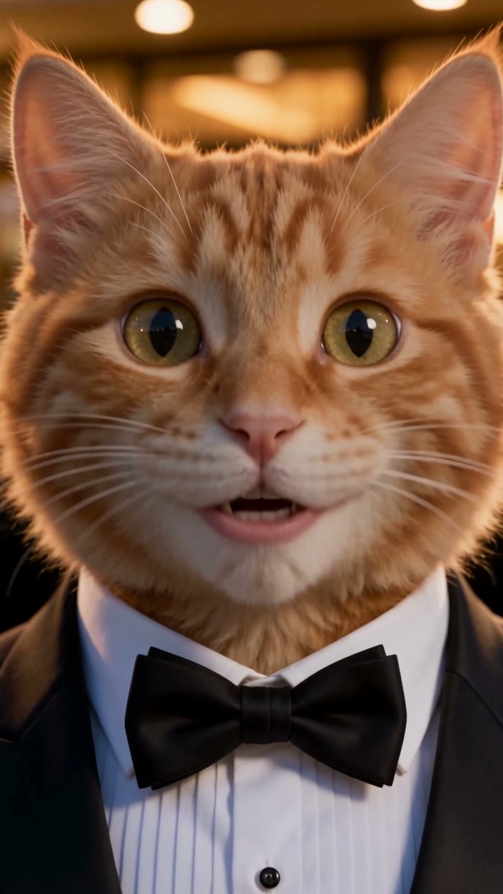 Reference clip showing the AI Cat Story trend