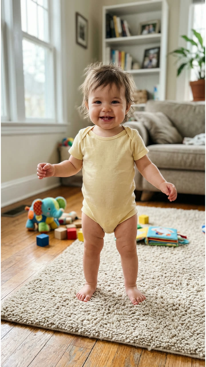 Example input: one clear photo needed for the Bonito Bonito Baby AI template, face to the camera in good light.