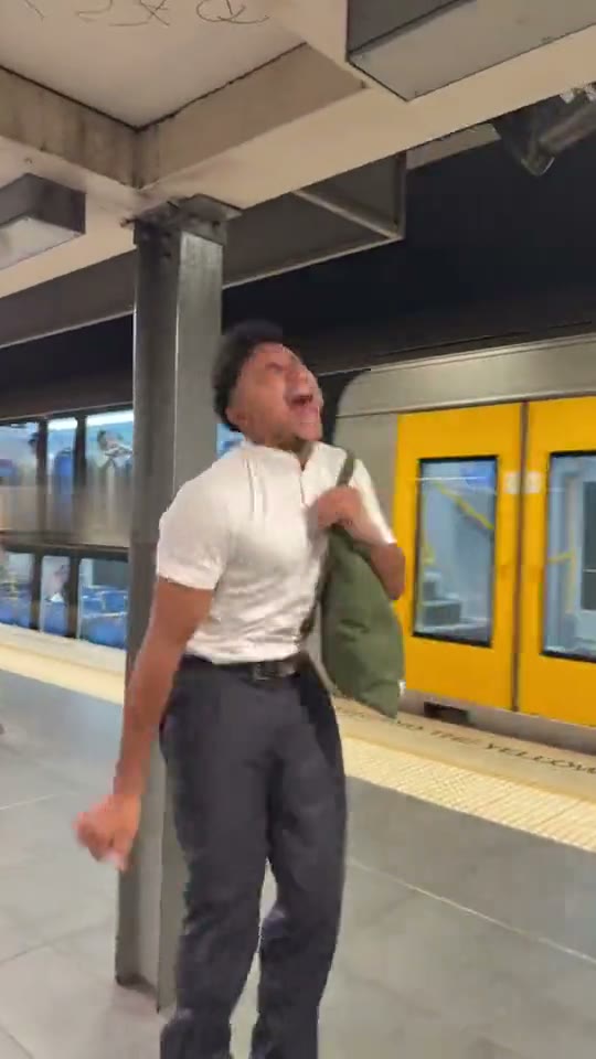 Example input: one clear photo needed for the Missed Train Dance AI template, face to the camera in good light.